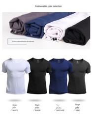 Men’s Short Sleeve Top Tee Modal T-Shirt Round Neck Classic Jerseys Clothing