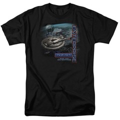 Star Trek – Enterprise Nx 01 – Adult Unisex Short Sleeve T-Shirt – Black