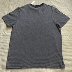 New J.Crew Slub Jersey Stripe Pocket Tee Shirt XL Mens Navy Blue Cotton