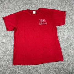 Gildan T-Shirt Mens Size L Red University of South Carolina Gamecocks Skeleton