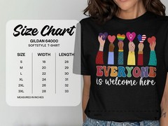 Everyone Is Welcome Here T-Shirt – Inclusive Pride Equality Kindness Tee