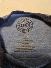 DC Comics Originals Justice League Raglan Graphic T-Shirt Large Blue