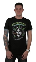 Reason NYC Clothing Black Grim Reefer Reaper Marijuana Tagless Soft T-Shirt Tee