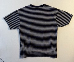 PacSun Striped Knit T Shirt Men’s M Navy Beige Short Sleeve Cotton