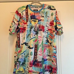 Miami Super Shine Print by Drill Men’s T-Shirt Size XL Hot Art Deco Theme NWOT