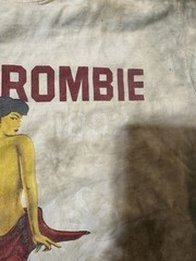 VINTAGE ABERCROMBIE AND FITCH TIE DYE HULA GIRL ART GRAPHIC PRINT TEE Medium