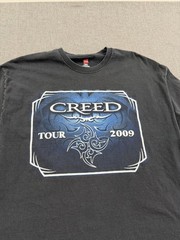 2009 Creed Tour T-Shirt Mens XL Black Band Rock Music Graphic Tee Dad Rock