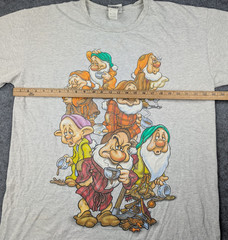 Vintage Walt Disney World Sleep Shirt One Size Snow White Seven Dwarves Grumpy