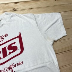 Vintage 80s Iris Quality Foods California USA Advertisement Shirt Size Large