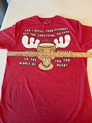 National Lampoon’s Christmas Vacation Can I Fill Your Eggnog Sz Medium Tee EUC