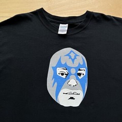 Danny Amis Luchador Shirt XL Black Blue Rock Band Atomic Records Daddy O Grande