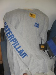 2 XL Caterpillar Men Trademark Banner Long Sleeve Apparel Accessories Cotton