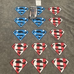 Superman Men’s XL Grey Mineral Wash T-shirt Red White Blue Shields DC Comics NWT