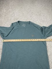 Marine Layer The Air Tee Men Medium Blue Teal Light Weight Crew Neck Pullover