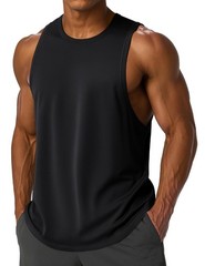 Men’s Tank Top Sleeveless Bodybuilding Muscle Shirts Gym Workout Tanks Shirt …
