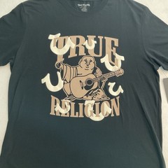 True Religion Men’s 3X Multi Puff HS SRS Tee Shirt Black 100% Cotton NEW