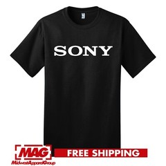 SONY BLACK T-SHIRT Logo Tech Geek Cool Shirt Tee Electronics Technology Ps Tv