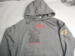 Stay Strapped Hoodie Gray Mens M Abraham Lincoln Soldier 2A Rare Guns
