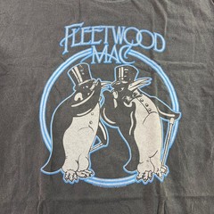 Fleetwood Mac Mens Large Carbon Gray Penguin Graphic T-Shirt NWT