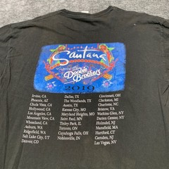 Suna Santana SuperNatural Now Tour 2019 T Shirt Mens XL Black Cotton Casual Tee