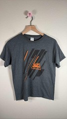 Gildan Youth Dark Gray T-Shirt SZ L Best Party Ever Graphic Tee Short Sleeve