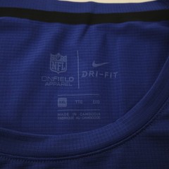Nike NFL On Field Sleeveless Shirt Men’s Blue New without Tags 3XL