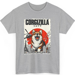 CorgiZilla Parody Japanese Art Corgi Dog Mom Dad Unisex Adult T-Shirt