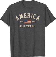 America 250 Years USA United States Flag July 4th 2026 1776 T-Shirt