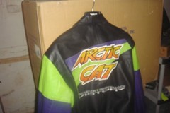 Vintage Arctic Cat Men’s OEM XL Leather jacket shelf#HS9