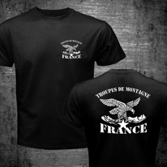 New France Troupes de Montagne Chasseurs Alpins Mountain Brigade Army T-shirt