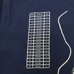 Puma x Arnold Palmer T-Shirt -M- Navy Bay Hill Club Golf Signature Map Stretch