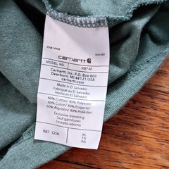 Carhartt Men’s XL Pocket T-Shirt Green Slate Short Sleeve Loose Fit K87-M