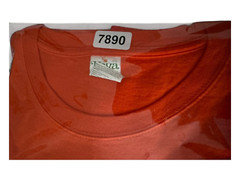 Kenya Size Large T- Shirt Bronx New York #Knickstape Orange Crew Neck Tee .