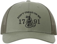 Don’t Tread On Me 2A Richardson Embroidered One Size Fits All Trucker Hats