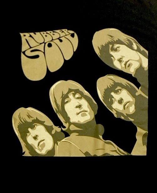 THE BEATLES “Rubber Soul” Cover Artwork LARGE Adult Unisex T-shirt 2010 Apple