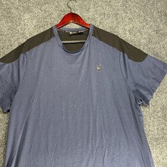 Spyder Active Tee Shirt Mens XXL Blue Short Sleeve Crew Neck Reflective Proweb