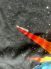 Startrek Black T shirt Graphic Vintage 1980 Licensed 1989, Single Stitch USA