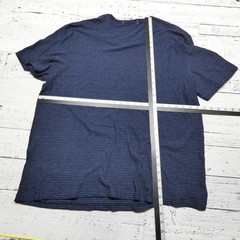 Faherty Shirt Mens 2XL Blue Striped Chambray Tee Cotton Modal Short Sleeve