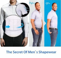 Mens Body Shaper Toning T-Shirt Ultra Durable Vest Compression Workout Underwear