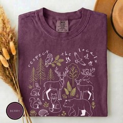 Comfort Colors Respect The Locals Shirt, National Park Tee, Camping T-Shirt