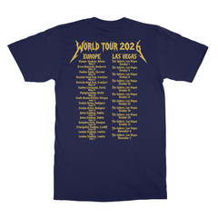 Metallica Tour 2026 Shirt Double Sided Europe Vegas Concert Band Tee
