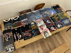 Vintage 1980s RARE COLLECTION Rock Band Lot Iron Maiden Rush Judas Priest 20+