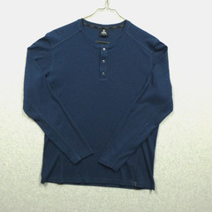 Kuhl Shirt Mens Large Blue Enticer Henley Long Sleeve UPF 50 Long Sleeve 7386