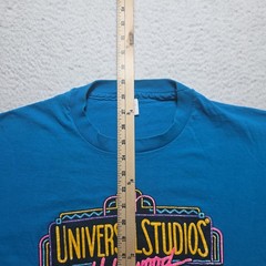 Vintage 90s Universal Studios Hollywood Shirt XL Made in USA Blue Movie Promo