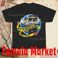 New Shirt Marshall Amplification Music Logo T-Shirt funny size S to 5XL