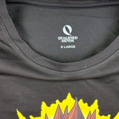 Qualified Denim T-Shirt Mens XL Black Dragon Ball Jay Graphic Tee Mashup NWOT