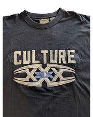 Vintage Navy Y2K Culture Jeans Tee (L)
