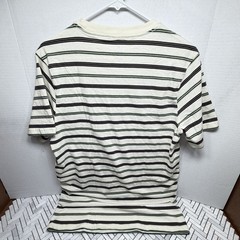 NEW Volcom Striped Cream Short Sleeve T-Shirt (Multiple Sizes)