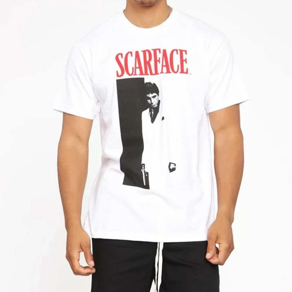 Scarface Mens Al Pacino Tony Montana Gangster Movie Poster Shirt NWT Medium