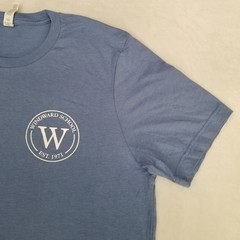 Windward School Men’s Large Blue T-Shirt Short Sleeve Crewneck Classic Casual